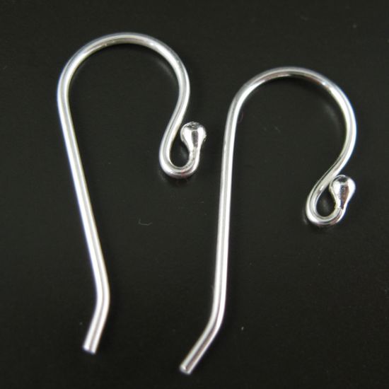 Wholesale Sterling Silver Simple Fishhook Earwire  for Jewelry Making, Wholesale Earwire and Findings