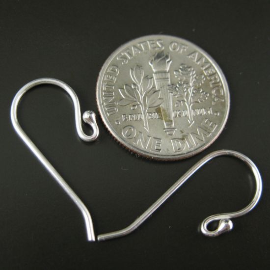 Wholesale Sterling Silver Simple Fishhook Earwire  for Jewelry Making, Wholesale Earwire and Findings