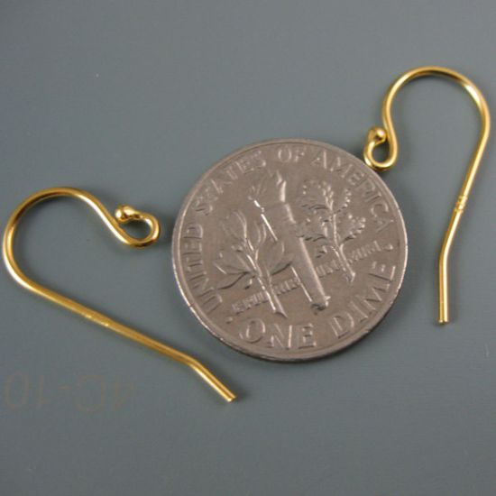 Wholesale Gold Plated Sterling Silver Simple Fishhook Earwire  for Jewelry Making, Wholesale Earwire and Findings