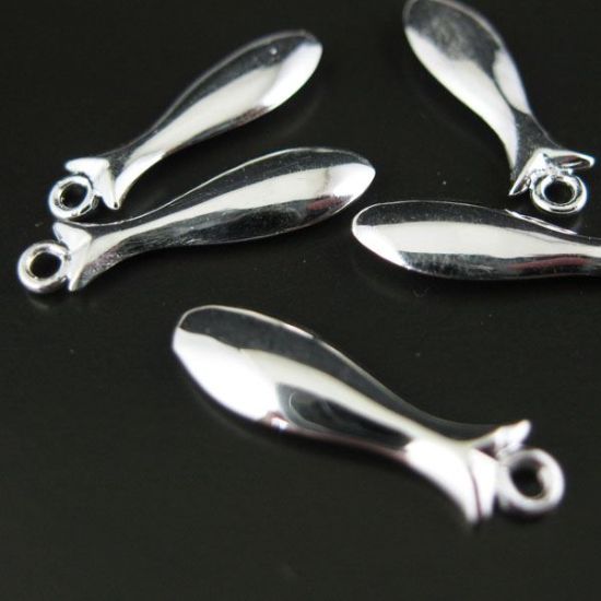 Wholesale Sterling Silver Fish Charms and Pendants for Jewelry Making, Wholesale Findings