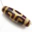 Wholesale Carnelian dZi bead - Olive Shape with Monseigneur Totem (1pc)