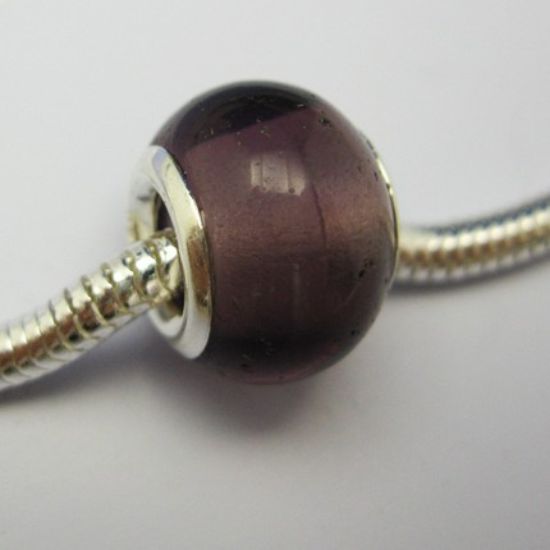 Wholesale Sterling Silver Donut Shape Pandora Style Bead (1pc)