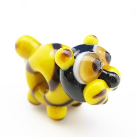 Wholesale Lampwork Bead - Pandora Style Tiger (1pc)