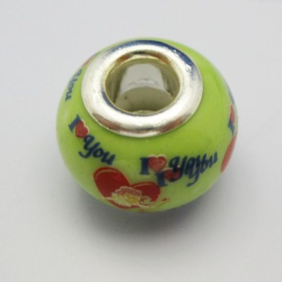 Wholesale Donut Shape Pandora Style Bead (1pc)