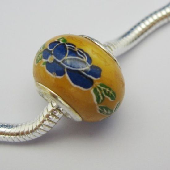 Wholesale Donut Shape Pandora Style Bead (1pc)