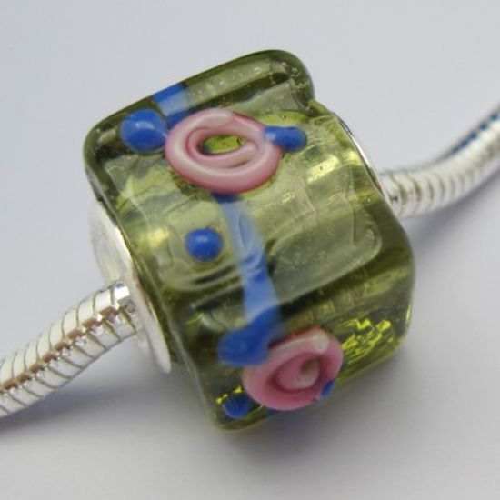 Wholesale Square Shape Pandora Style Bead (1pc)