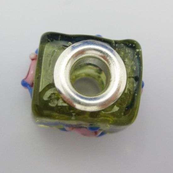 Wholesale Square Shape Pandora Style Bead (1pc)