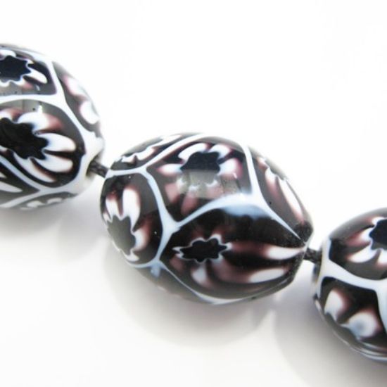 Wholesale Handpainted Porcelain Bead ( 3 pcs )