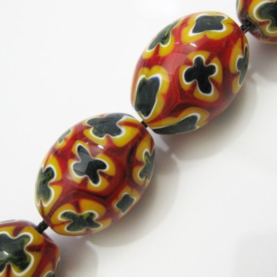 Wholesale Handpainted Porcelain Bead ( 3 pcs )