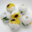 Wholesale Handpainted Pottery Bead 12mm ( 6pcs)