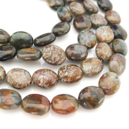 Wholesale Golden Green Turquoise Beads - 10X8mm Smooth Oval (Sold Per Strand)