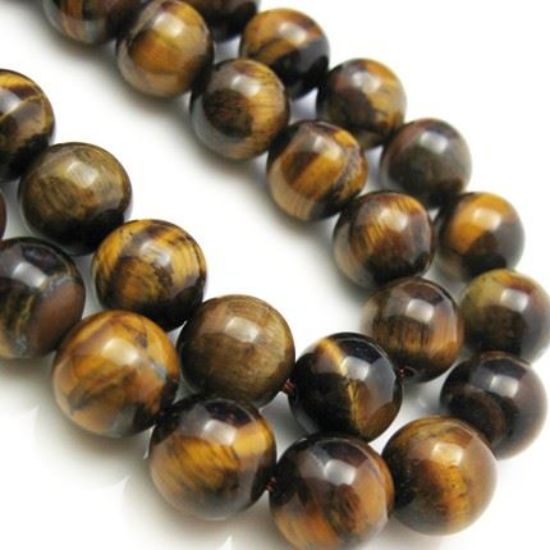 Wholesale Tiger's Eye Beads - 10mm Smooth Round (Sold Per Strand)