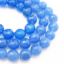 Wholesale Blue Natural Agate Beads -10.5mm Faceted Round (sold per strand)