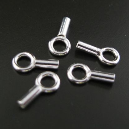 Wholesale Sterling Silver Plain Tube Ends ,Crimp and Endings for Jewelry Making, Wholesale Findings