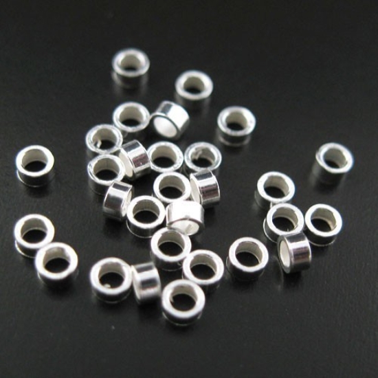 Wholesale Sterling Silver Tiny Crimp Beads ,Crimp and Endings for Jewelry Making, Wholesale Findings