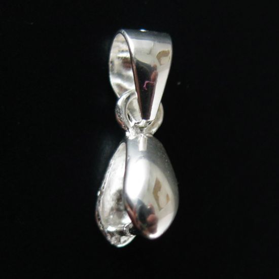 Wholesale Sterling Silver Teardrop Pinch Bail Connector, Wholesale Findings