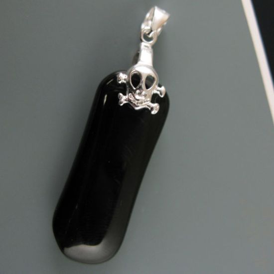 Wholesale Sterling Silver Skull Shaped Pinch Bail Connector, Wholesale Findings