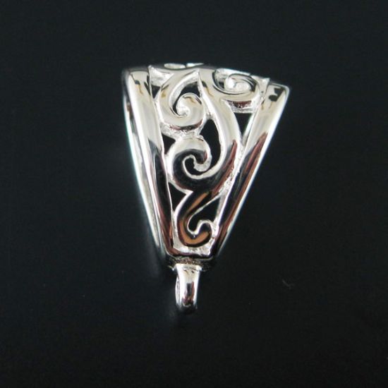 Wholesale Sterling Silver Filigree Pendant Bail Connector, Wholesale Findings