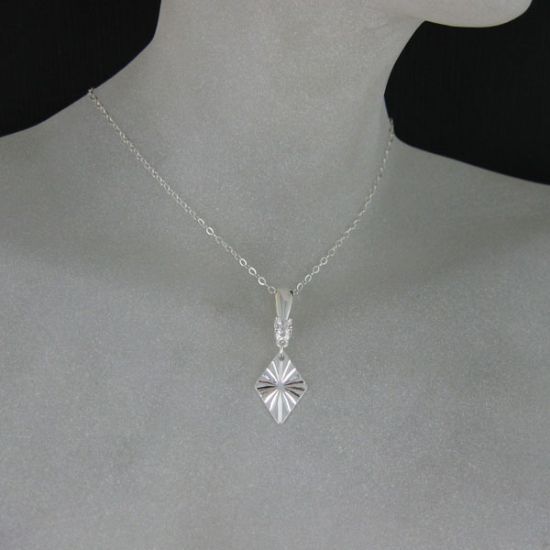 Wholesale Sterling Silver Teardrop Bail Connector with CZ Cubic Zirconia Stone, Wholesale Findings