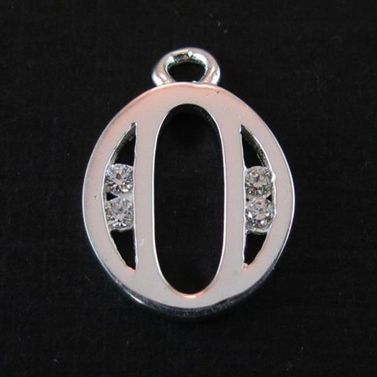 Wholesale Sterling Silver CZ Cubic Zirconia Letter Initial Charms and Pendants for Jewelry Making, Wholesale Findings