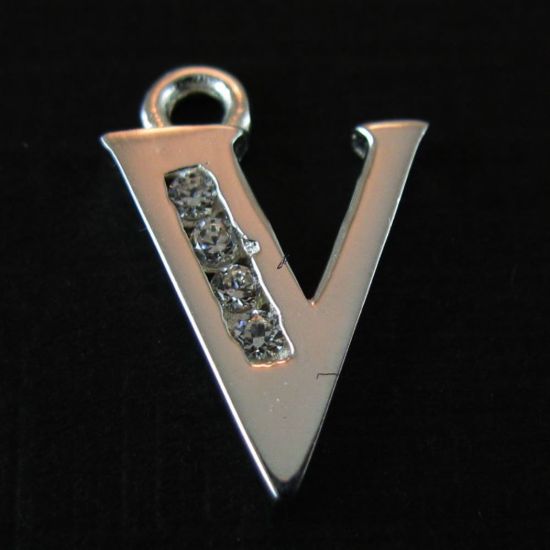 Wholesale Sterling Silver CZ Cubic Zirconia Letter Initial Charms and Pendants for Jewelry Making, Wholesale Findings
