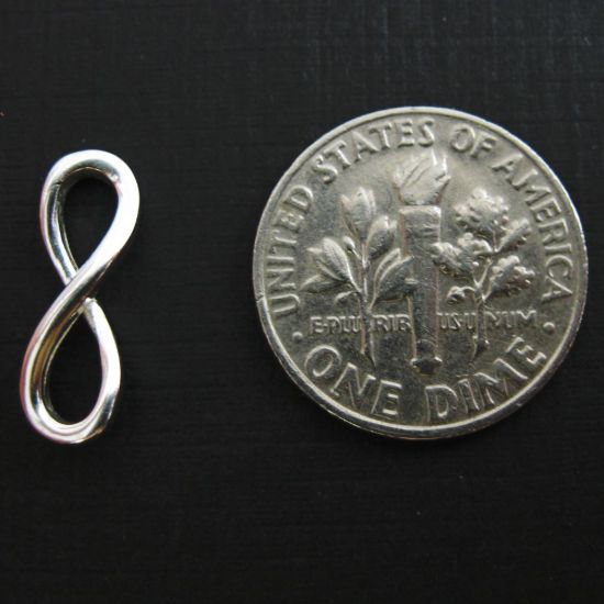 Wholesale Sterling Silver Infinity Charm, Charms and Pendants for Jewelry Making, Wholesale Findings