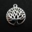 Wholesale 925 Sterling Silver Charm -Tree Charm Pendant - 12mm