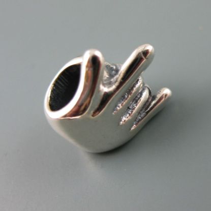 Wholesale European .925 Sterling Silver Rock On Charm Beads