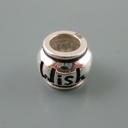 Wholesale European .925 Sterling Silver Wish Charm Beads