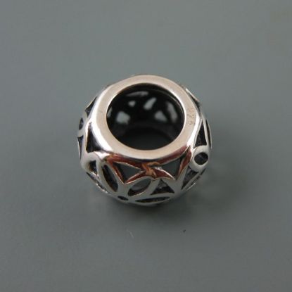 Wholesale European .925 Sterling Silver Large Flower Charm Bead