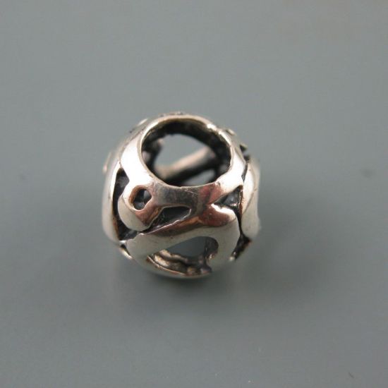 Wholesale European .925 Sterling Silver Heart Charm Bead