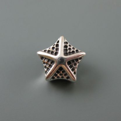 Wholesale European .925 Sterling Silver Starfish Charm Bead