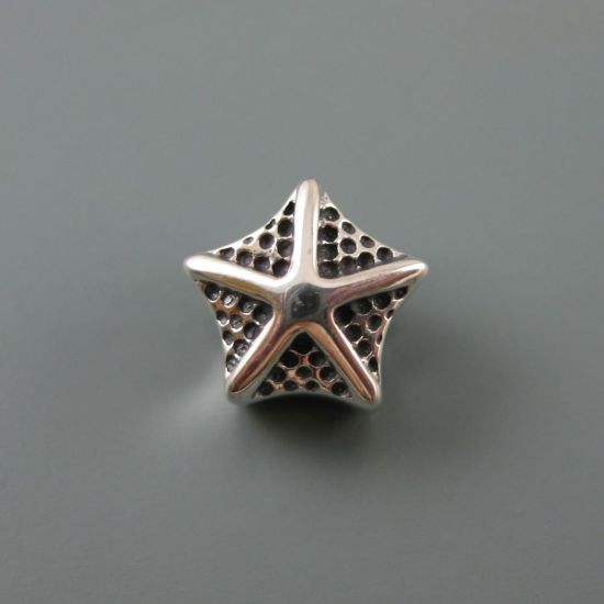 Wholesale European .925 Sterling Silver Starfish Charm Bead