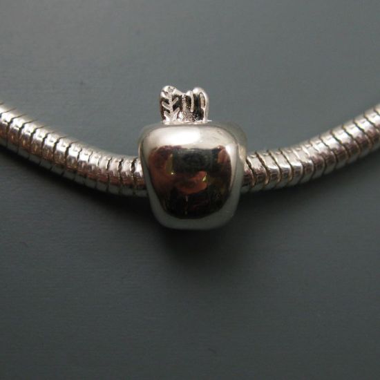 Wholesale European .925 Sterling Apple Charm Bead