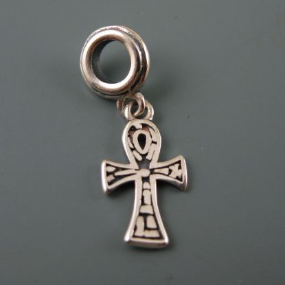 Wholesale European .925 Sterling Egyptian Ankh Crux Charm Bead