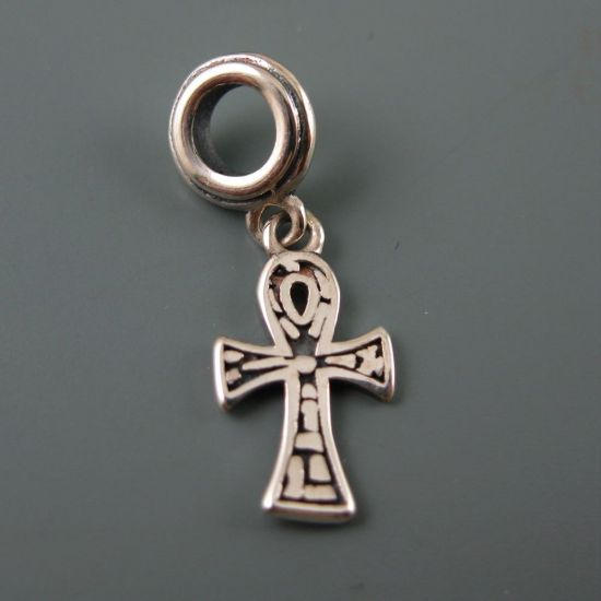 Wholesale European .925 Sterling Egyptian Ankh Crux Charm Bead