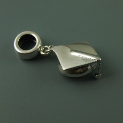 Wholesale European .925 Sterling Graduation Cap Charm Bead