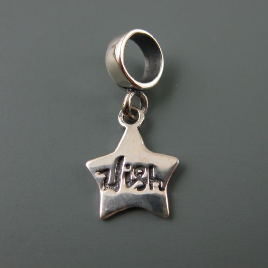 Wholesale European .925 Sterling Silver Wishing Star Charm Bead