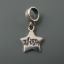 Wholesale European .925 Sterling Silver Wishing Star Charm Bead