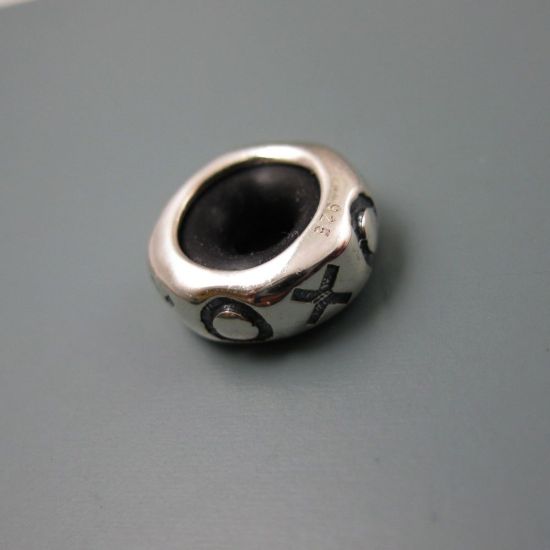 Wholesale European .925 Sterling Silver XOXO Charm Bead