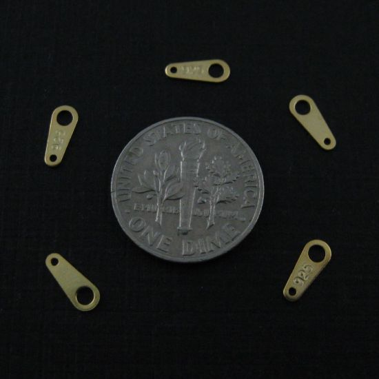 Wholesale Gold plated Sterling Silver 925 Quality Tag for Jewelry Making, Wholesale Earwire and Findings