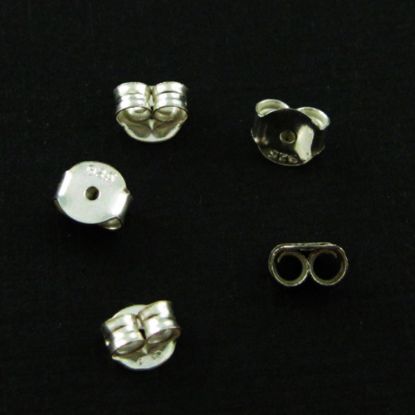 Wholesale Sterling Silver Butterfly Back Earnuts for Jewelry Making, Wholesale Earwire and Findings