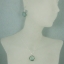 Wholesale Bezel Gem Round Pendant Necklace & Earrings-Sterling Silver-Aqua Quartz (16-24")