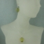 Wholesale Bezel Gem Oval Pendant Necklace & Earrings - Sterling Silver-Lemon Quartz (16-24")