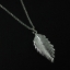 Wholesale 925 Sterling Silver Necklace- Feather Charm Pendant Necklace (16-24 inch)