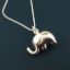 Wholesale 925 Sterling Silver Necklace, Elephant Charm Necklace (16-24")