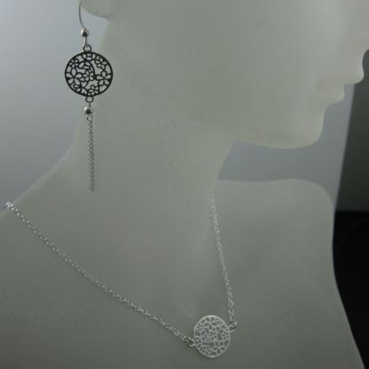 Wholesale 925 Sterling Silver Jewelry Set- Round Flower Connector