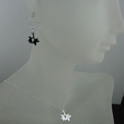 Wholesale 925 Sterling Silver Jewelry Set- Double Leaf Charm