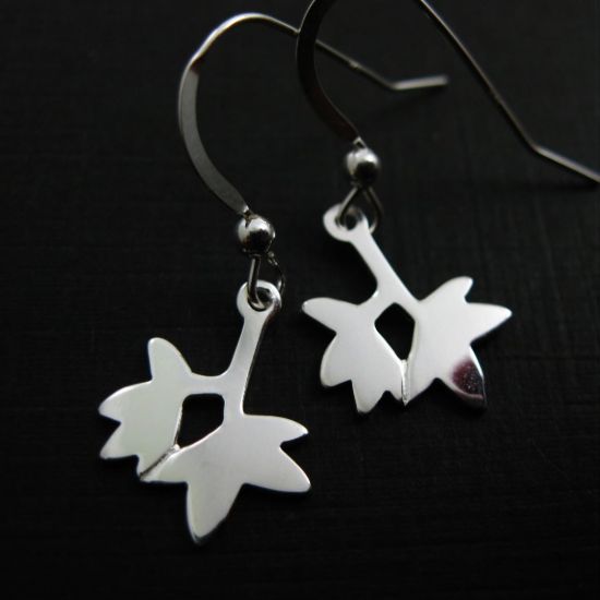Wholesale 925 Sterling Silver Jewelry Set- Double Leaf Charm