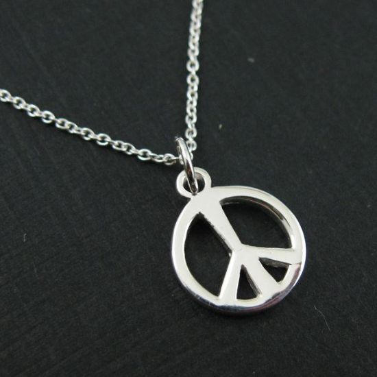 Wholesale 925 Sterling Silver Jewelry Set- Thick Peace Charm